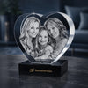 Personalized 3D Crystal Heart Memorial Keepsake Custom Photo Gift
