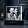 Personalized 3D Crystal Square Photo Keepsake Custom Laser Engraved Memorial Gift