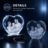 RememPaws Faceted Heart Crystal Memorial Keepsake