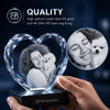 RememPaws Faceted Heart Crystal Memorial Keepsake